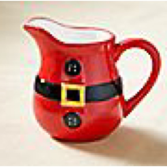 3-PIECE SANTA TEA SET & SANTA BELT/BOOTS CERAMIC SERVING STAND! - Picture 4 of 9